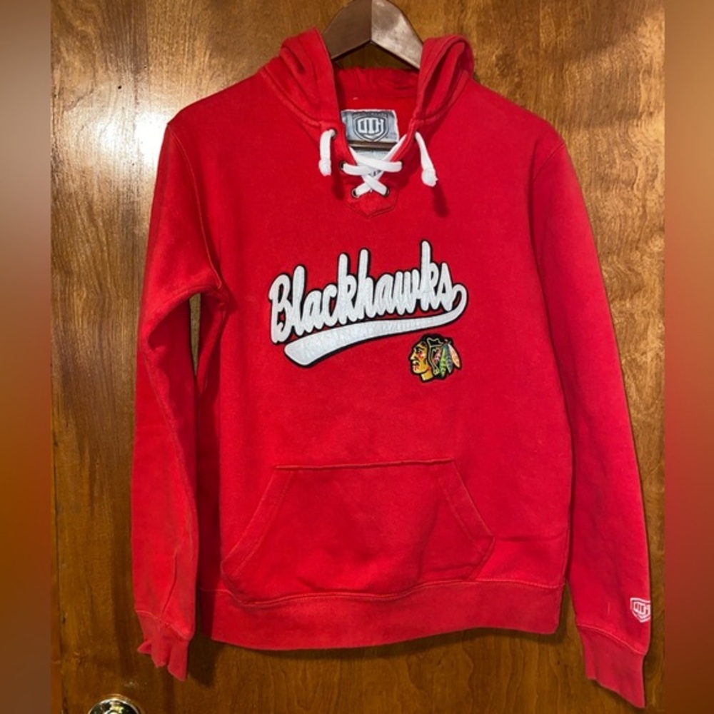Old Time Hockey Newbury Collection Chicago Blackhawks Women's Large‎ Red Hoodie
